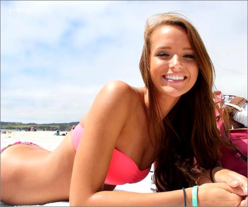 Helen Owen in a bikini