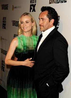 Diane Kruger arrive at the Series Premiere of F's 'The Bridge' at the DGA Theater July 8, 2013 