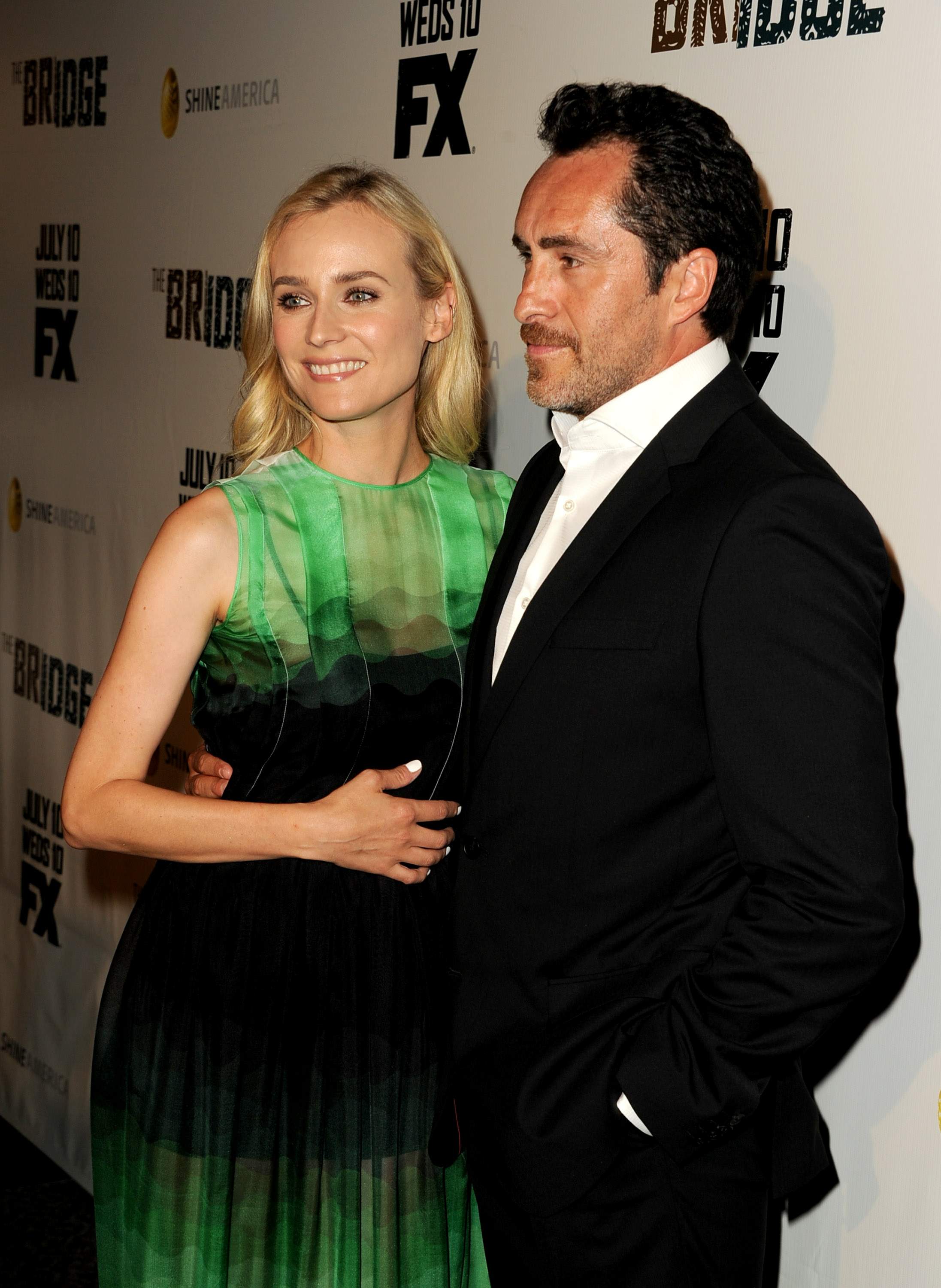 Diane Kruger arrive at the Series Premiere of F's 'The Bridge' at the DGA Theater July 8, 2013 