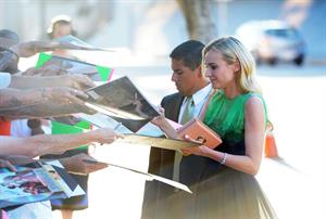 Diane Kruger arrive at the Series Premiere of F's 'The Bridge' at the DGA Theater July 8, 2013 