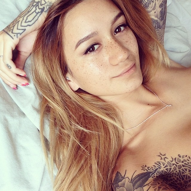 Jenah Yamamoto taking a selfie