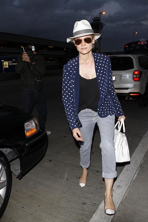 Diane Kruger Arrives At LAX
