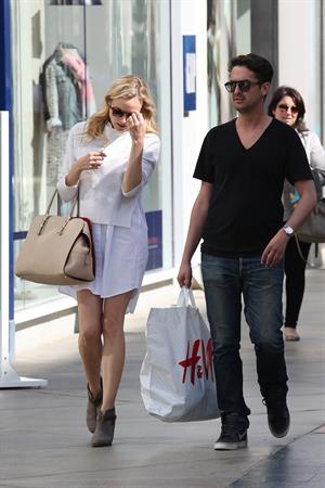 Diane Kruger Out for some shopping at a Westfield Mall in LA on April 3, 2013