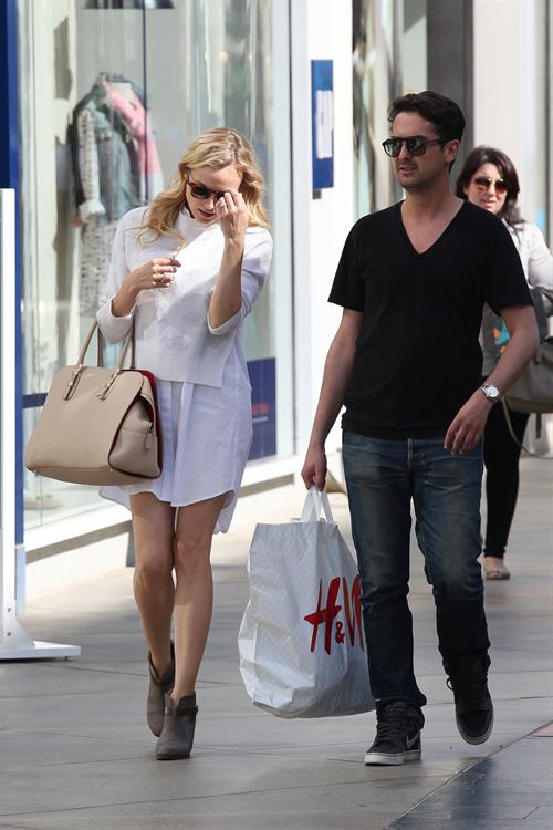 Diane Kruger Out for some shopping at a Westfield Mall in LA on April 3, 2013