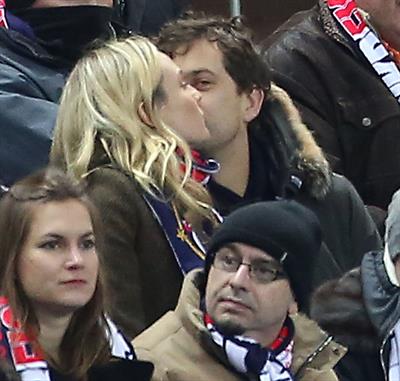 Diane Kruger France vs.Germany friendly soccer game in Paris, Frannce on February 6, 2013