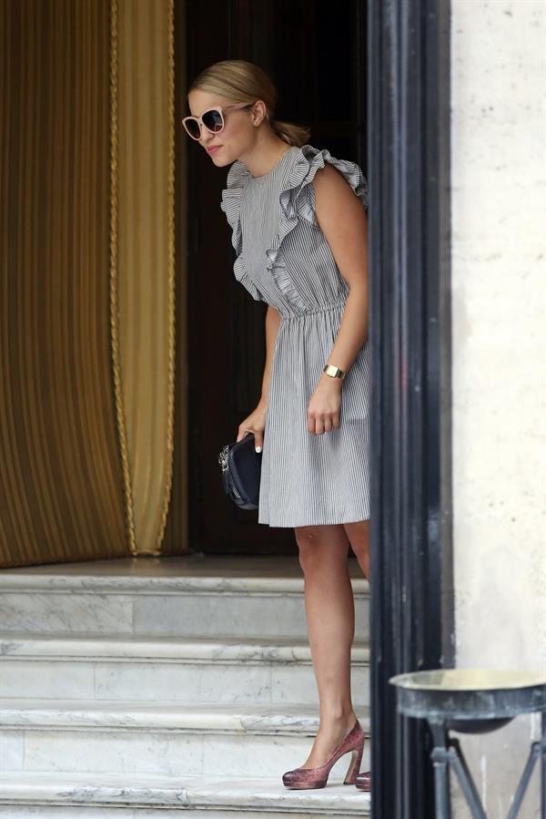 Dianna Agron - Spotted out shopping in Paris - August 4, 2012