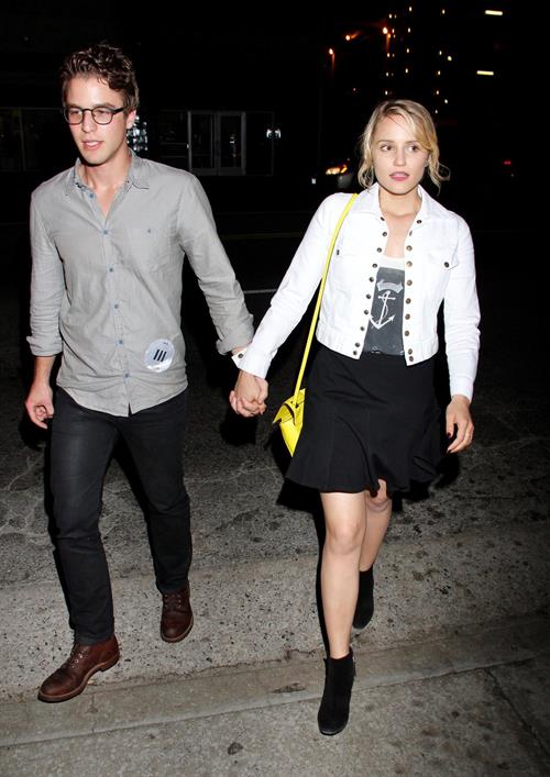 Dianna Agron At the Wiltern Theatre to watch Jack White Concert in LA, May 30, 2012