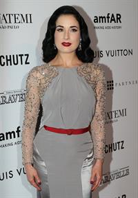 Dita Von Teese - amfAR event in Sao Paulo 4/5/13  