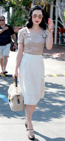 Dita Von Teese - out and about in West Hollywood (Aug. 20 2012)