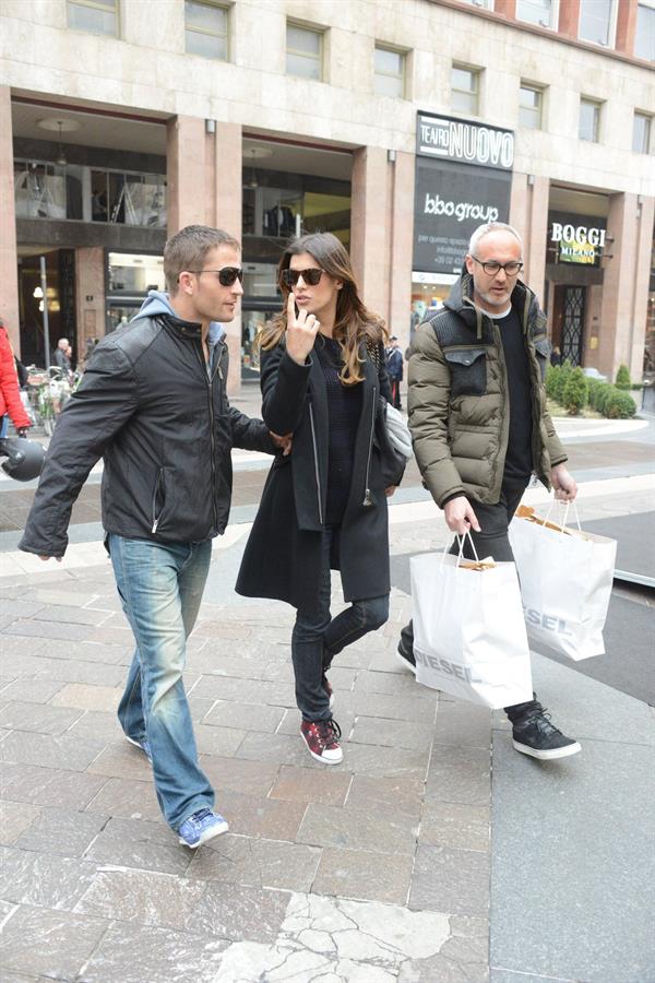 Elisabetta Canalis out and about in Milan (29.03.2013) 