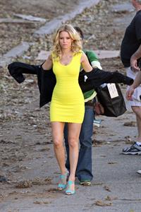 Elizabeth Banks on the set of 'Walk Of Shame' in Los Angeles 1/16/13 