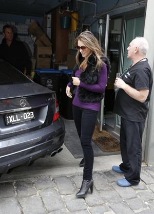 Elizabeth Hurley Visits a dentist in Melbourne - August 21, 2012