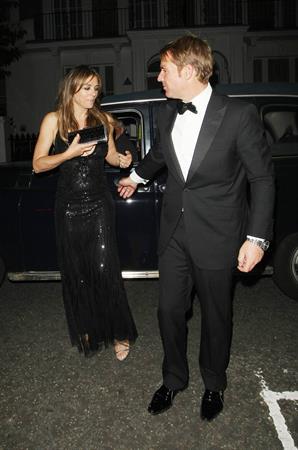 Elizabeth Hurley - Attending a friend's birthday party in London - July 5, 2012