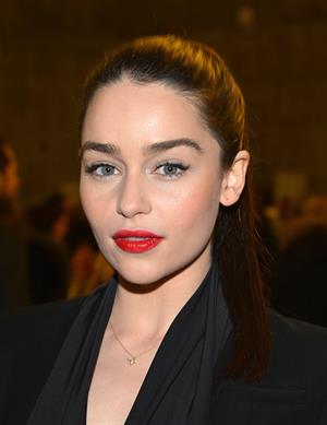 Emilia Clarke Fashion show during NYFW in New York - Feb 9, 2013 
