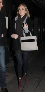 Emily Blunt Dinner at Cecconi's in London, Feb 9, 2013 