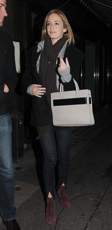 Emily Blunt Dinner at Cecconi's in London, Feb 9, 2013 