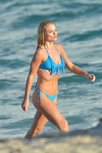 Emma Rigby - filming ‘Plastic’ on Miami Beach 01/16/13  