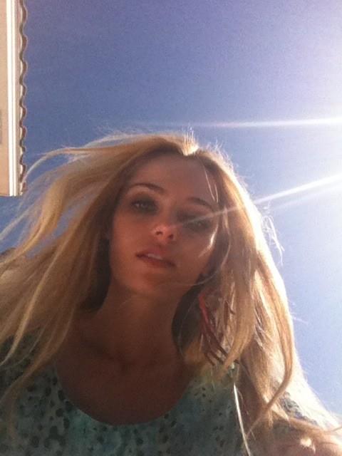 Valentina Zelyaeva taking a selfie