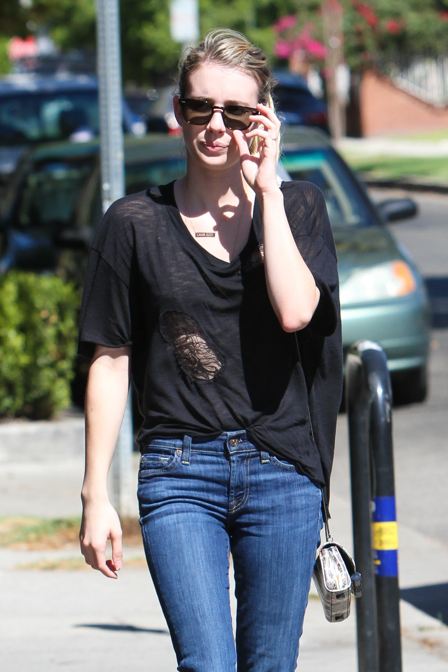 Emma Roberts walking in Hollywood 10/5/13  