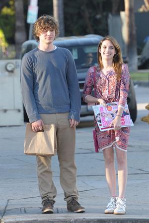Emma Roberts - Steps out with boyfriend Evan Peters at Third Street in Los Angeles (28.05.2013) 