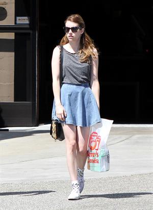 Emma Roberts - Spotted shopping at Samy's in Los Angeles (30.03.2013) 