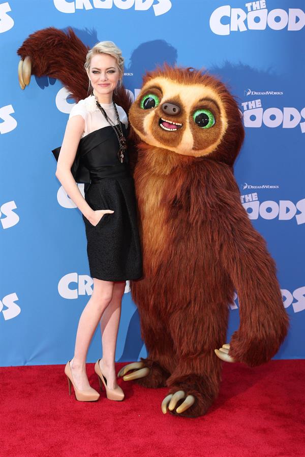 Emma Stone 'The Croods' premiere in NYC 3/10/13 