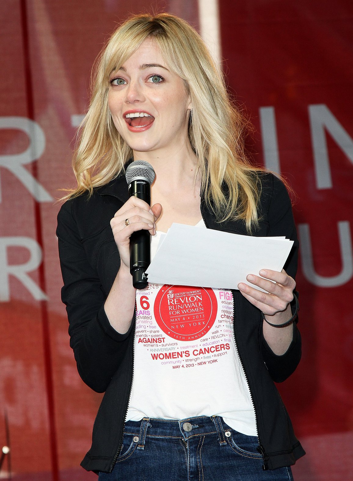 Emma Stone Revlon Run/Walk For Women in New York City - May 4, 2013 