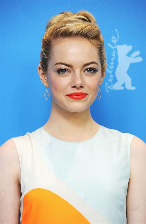 Emma Stone  'The Croods' photocall at 63rd Berlinale Int. Film Festival in Berlin 2/15/13 