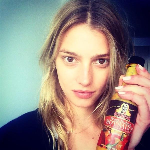 Sigrid Agren taking a selfie