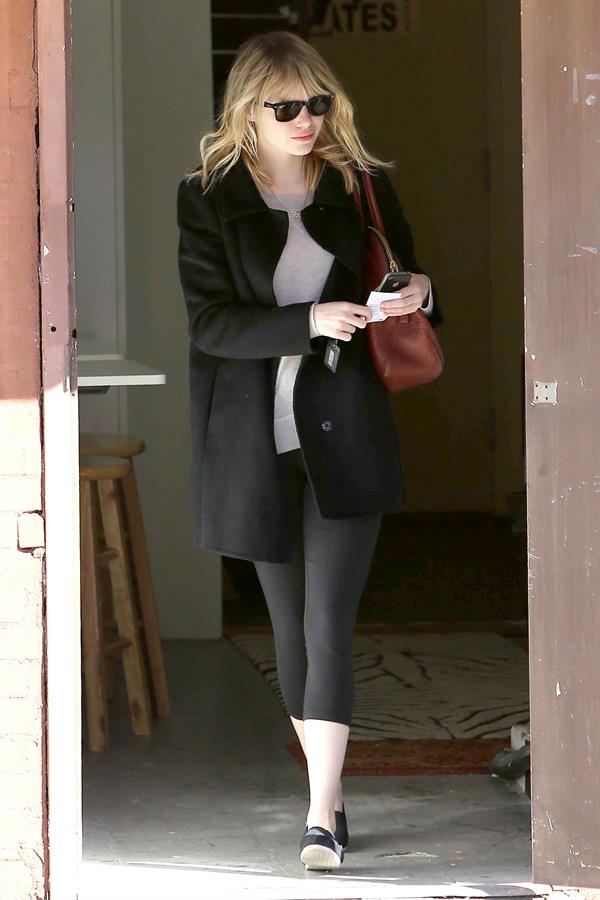 Emma Stone leaving pilates class in LA 11/5/12