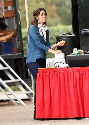 Emmy Rossum on the set of 'You're Not You' in Los Angeles 11/16/12 