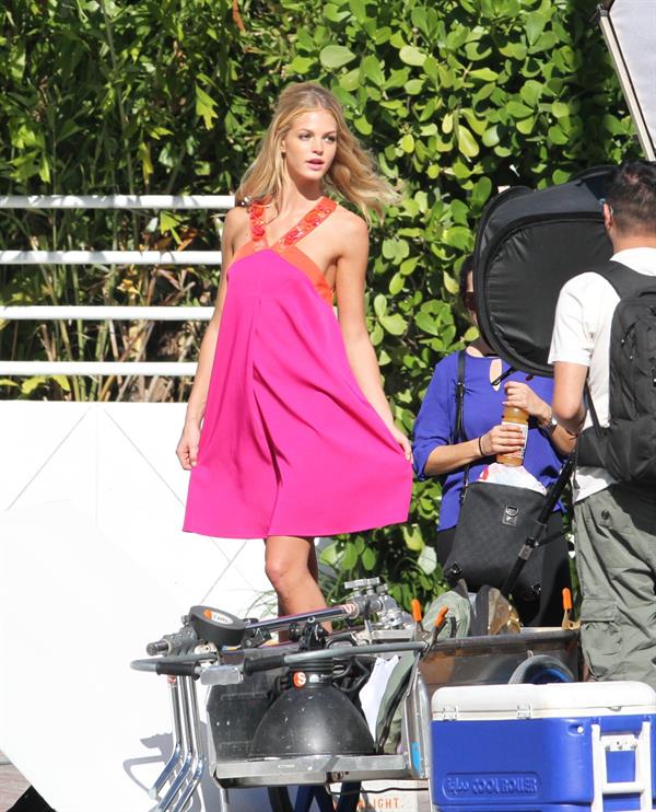 Erin Heatherton at a photoshoot in Miami 12/19/12 