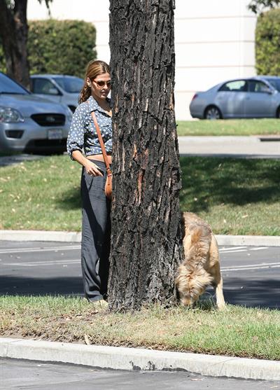 Eva Mendes - Walking her dog in Los Angeles - August 31, 2012