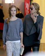 Felicity Huffman Arrives at LAX Airport with daughter in Los Angeles (November 11, 2013) 