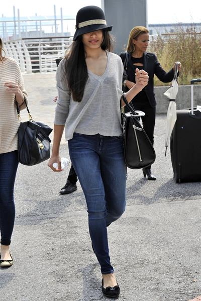 Freida Pinto - Arrives in Venice for the 69th Venice Film Festival - September 6, 2012
