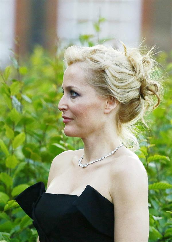 Gillian Anderson Fashion Rules Exhibition launch party in London July 4, 2013 