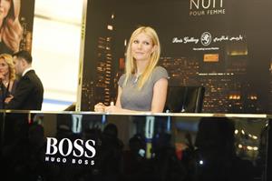 Gwyneth Paltrow makes an in store appearance for Boss Nuit at Paris Gallery, Dubai Mall on December 5, 2012 