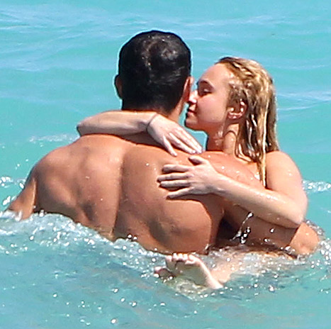 Hayden Panettiere on the beach in Hollywood, Florida 3/30/13 