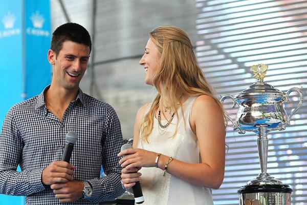 Victoria Azarenka  Official Draw for the 2013 Australian Open in Melbourne  January 11, 2013 