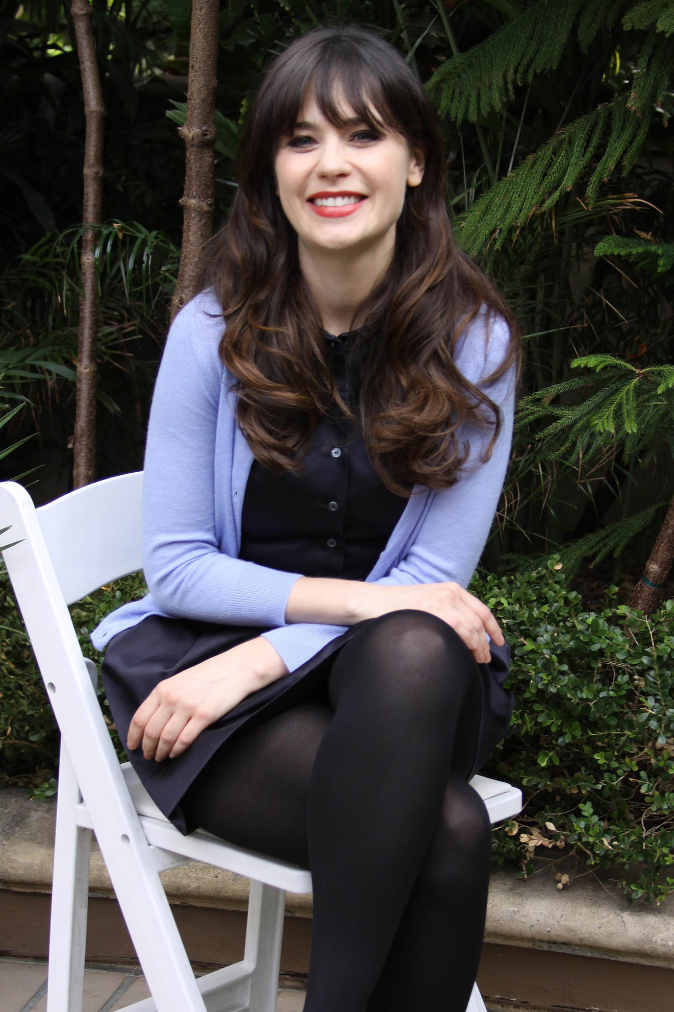 Zooey Deschanel New Girl press con portraits by Vera Anderson 10/10/12
