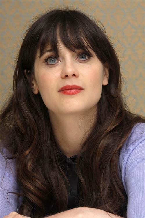 Zooey Deschanel New Girl press con portraits by Vera Anderson 10/10/12