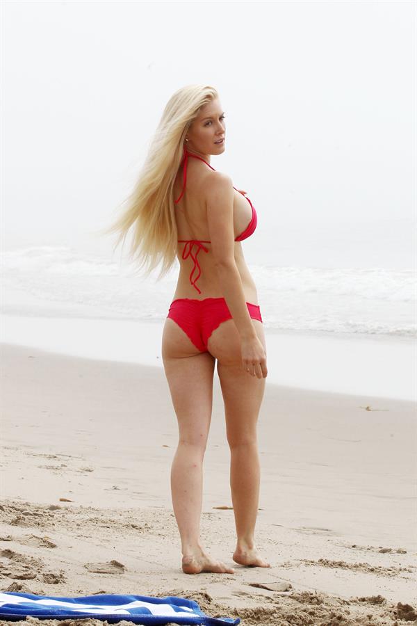 Heidi Montag Spends some time on the beach in Santa Monica (November 8, 2012)  (bikini)