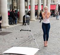 Helen Flanagan - Launches PETA's campaign to raise awareness of the use of eotic animal skins in London (23.05.2013) 