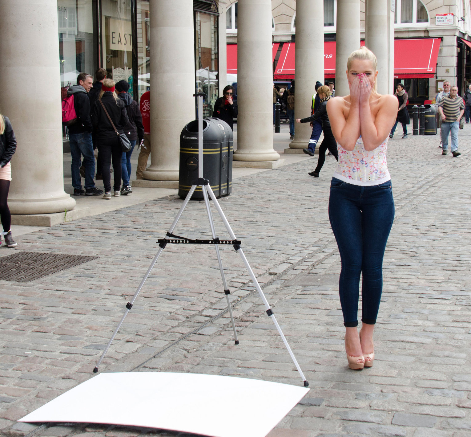 Helen Flanagan - Launches PETA's campaign to raise awareness of the use of eotic animal skins in London (23.05.2013) 