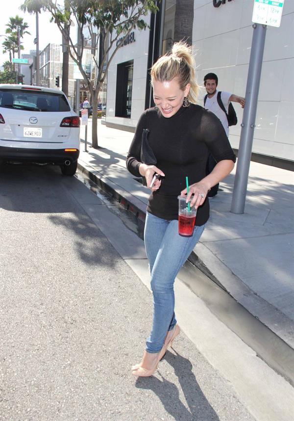 Hilary Duff in Beverly Hills 10/11/13  