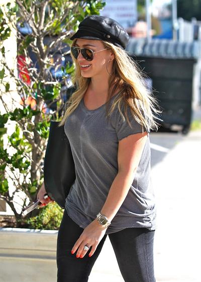 Hilary Duff candids in Santa Monica 11/1/13  