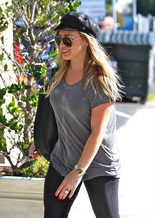 Hilary Duff candids in Santa Monica 11/1/13  
