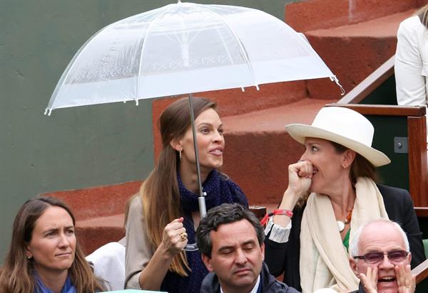 Hilary Swank at the Roland Garros Tennis French Open Tournament June 10, 2012