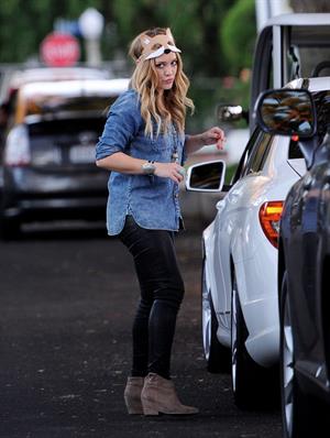 Hilary Duff - Toluca Lake in LA 10/31/13  