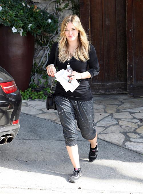 Hilary Duff - visits a friend in West Hollywood 11/7/13